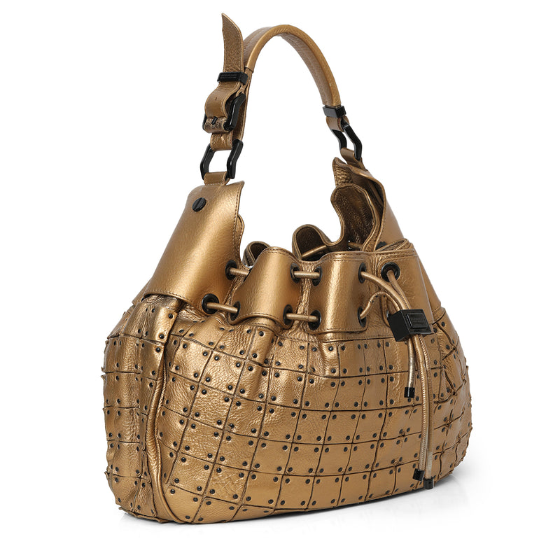 Prorsum Studded Warrior Gold Bag Medium