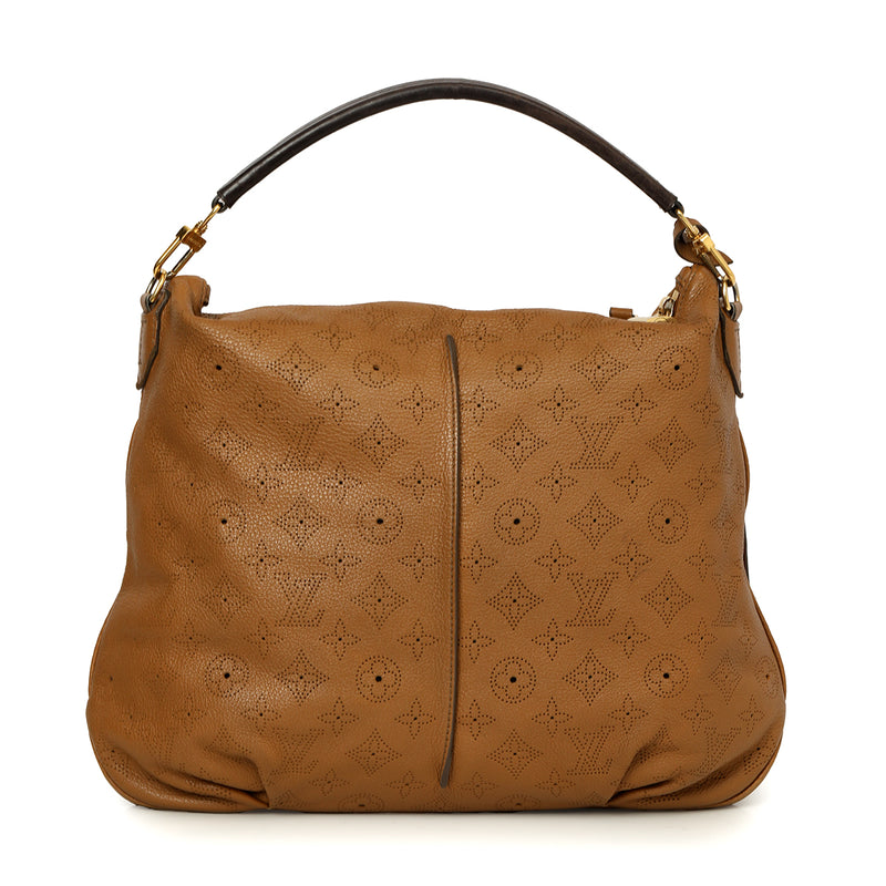 Pre loved louis vuitton tan monogram mahina leather price india