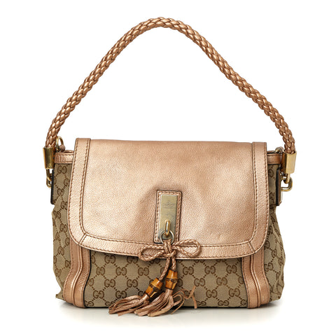 GG Canvas Medium Bella Flap Shoulder Bag