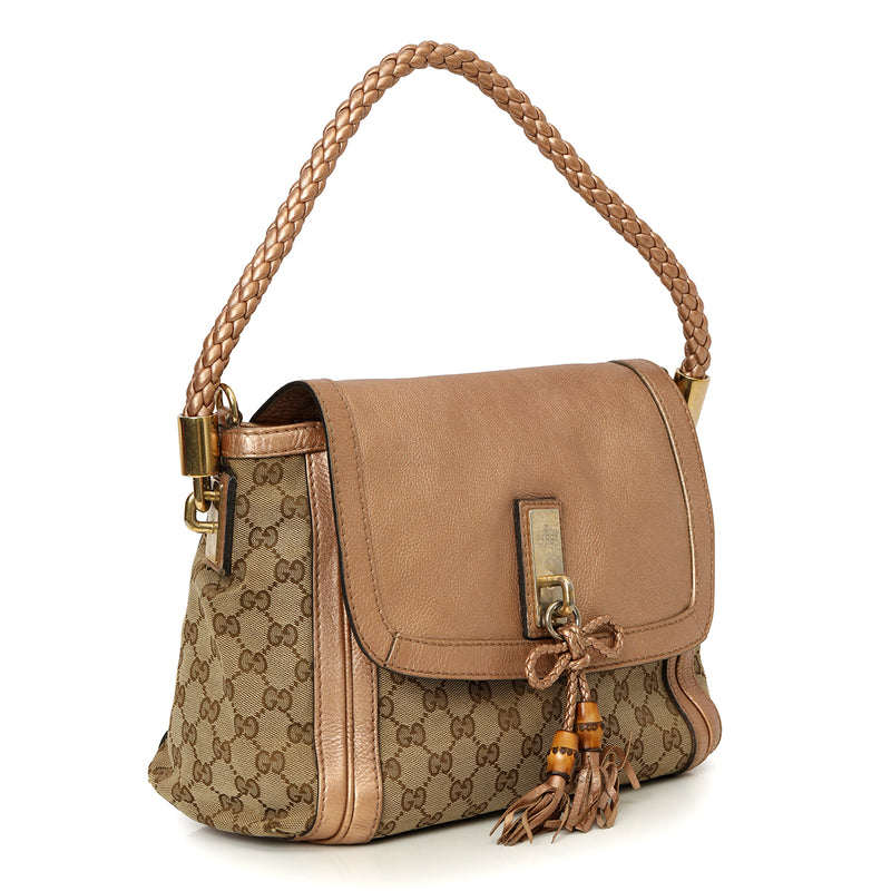 GG Canvas Medium Bella Flap Shoulder Bag