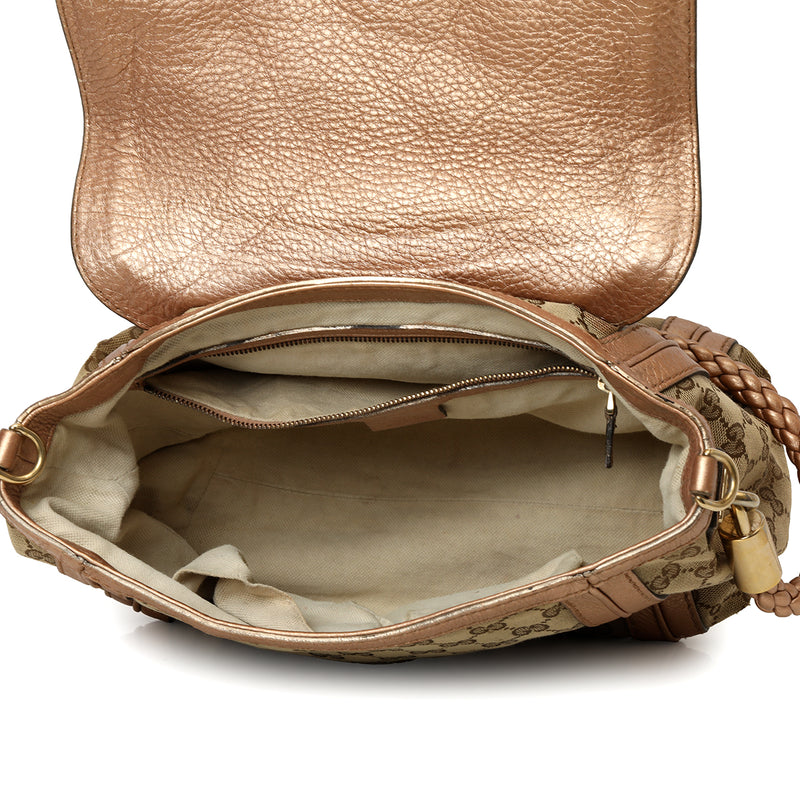 GG Canvas Medium Bella Flap Shoulder Bag