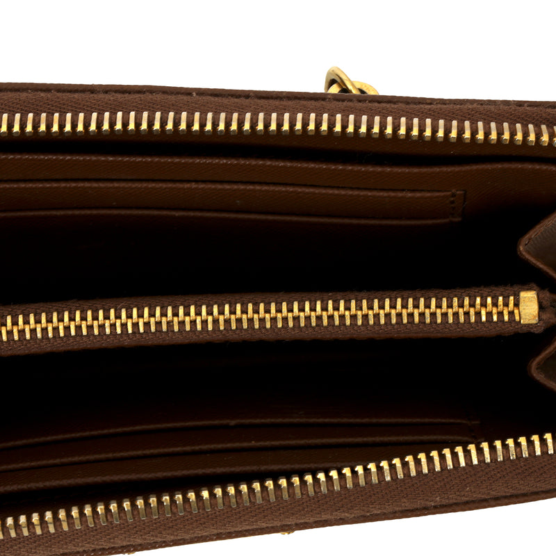 Saffianao Leather Wallet One Size