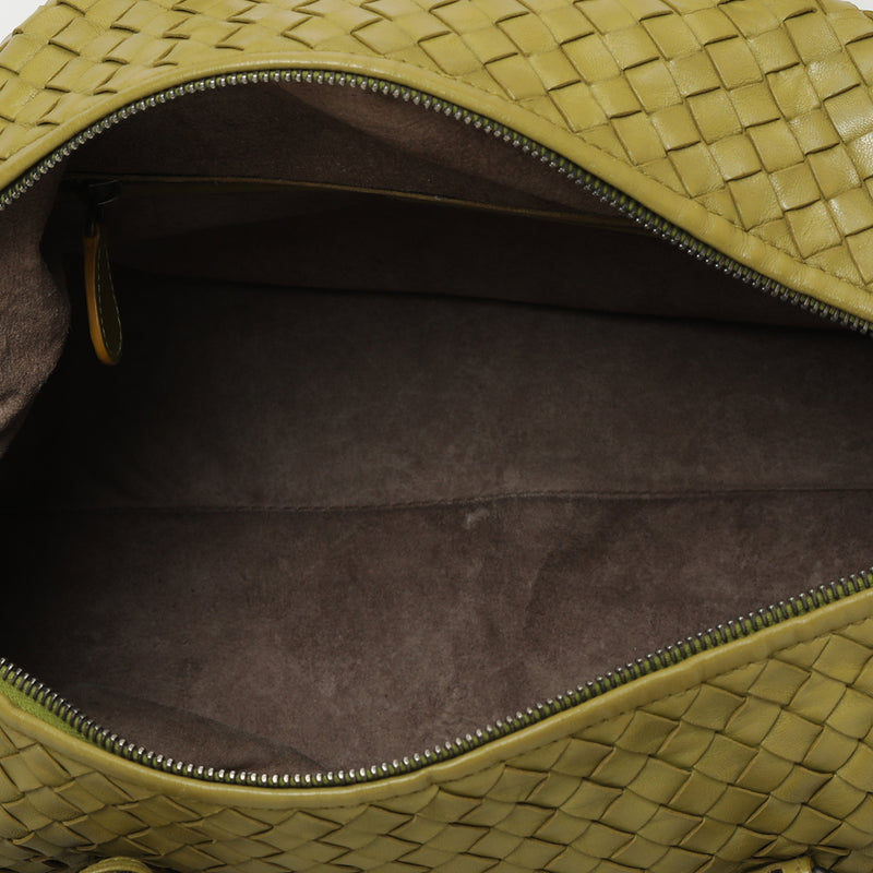 Pre-loved Bottega Veneta Woven Nappa Leather Montaigne Satchel Bag