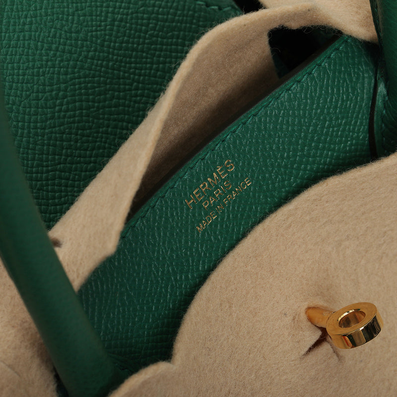 Birkin 30 Malachite Epsom Leather With Gold Hardware