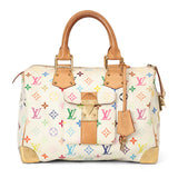 White Monogram Multicolor Speedy 30 Bag