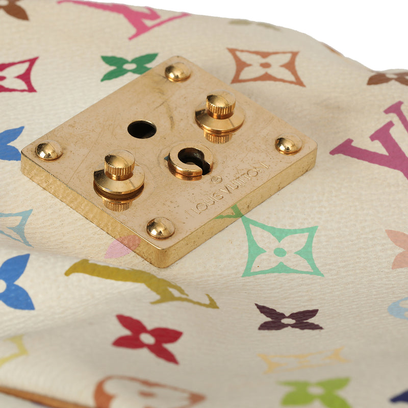 White Monogram Multicolor Speedy 30 Bag