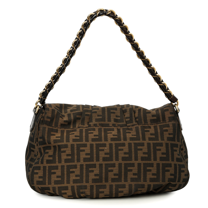 Pre-loved Fendi Tobacco Flap Shoulder Bag One Size