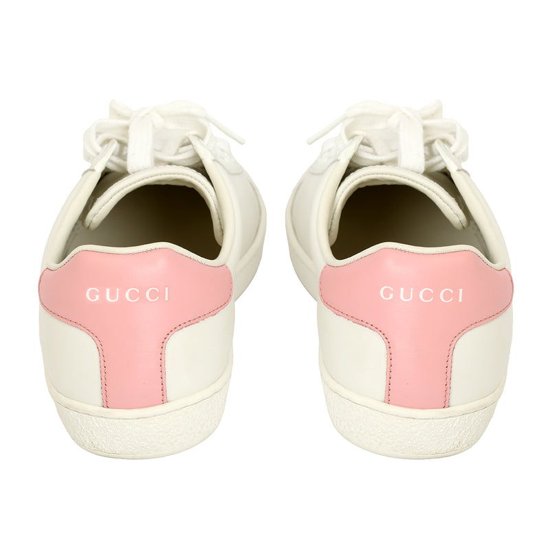 Women pre loved gucci gg interlocking white sneakers