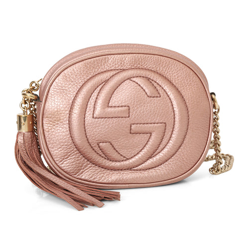 Pebbled Leather Mini Soho Cain Bag