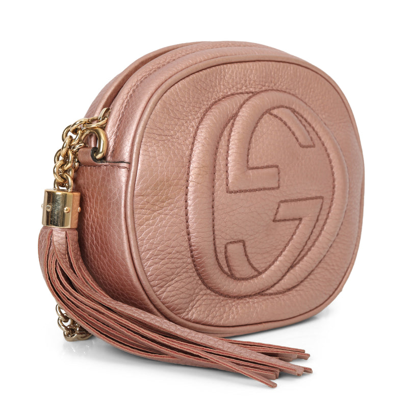 Pebbled Leather Mini Soho Cain Bag