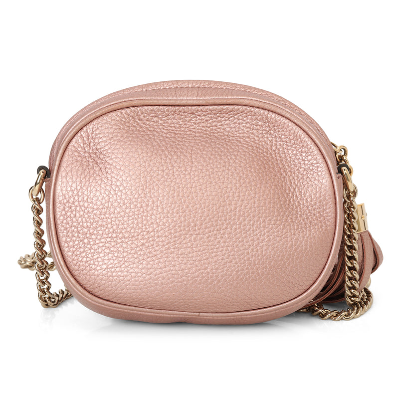 Pebbled Leather Mini Soho Cain Bag