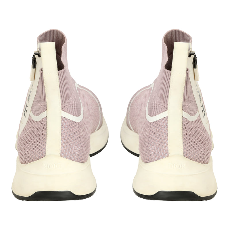 Preloved christian dior pink high top sneakers size 40 women's