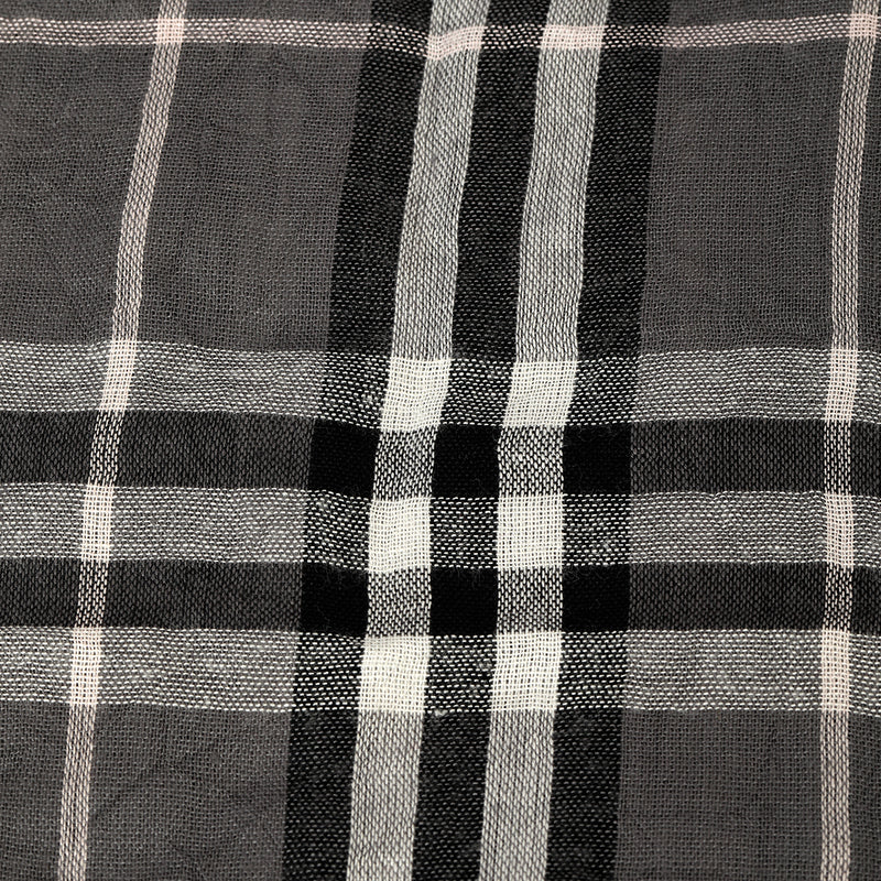 Pre loved burberry check cashmere scarf blue one size price