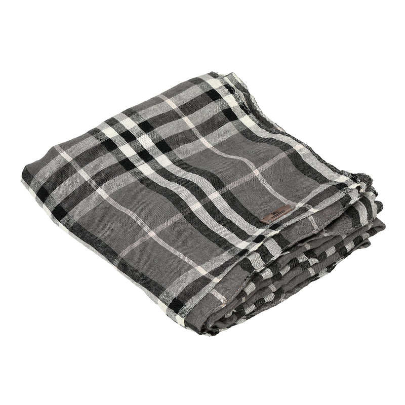Pre loved burberry check cashmere scarf blue one size sale