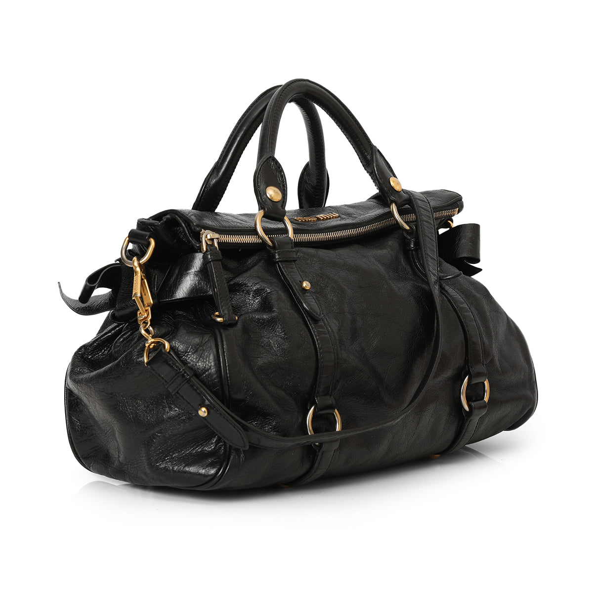 Vitello Lux Bow Satchel One Size