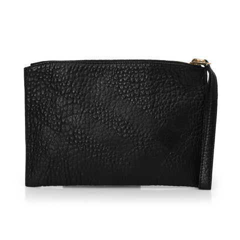 Peyton Embossed Leather Wristlet One Size