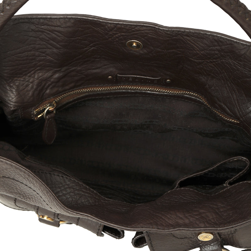 Women pre loved celine vintage double pocket bag one size
