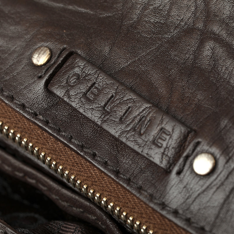 Pre loved celine vintage double pocket bag one size price