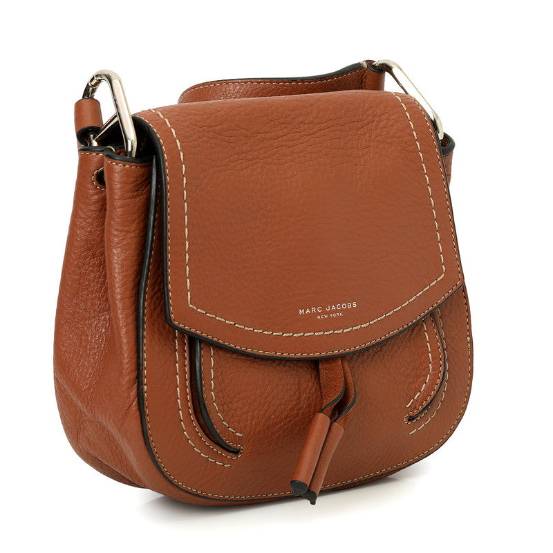 Pre-loved Marc Jacobs Brown Leather & Suede Flap Crossbody Bag Mini
