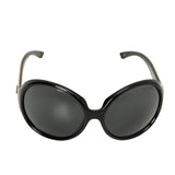 Black/Gold DG Logo Oversized Sunglasses