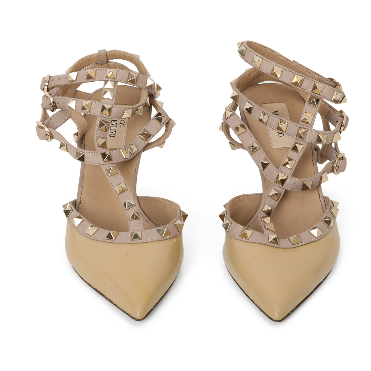 Nude Rockstud Caged Sandal - 39