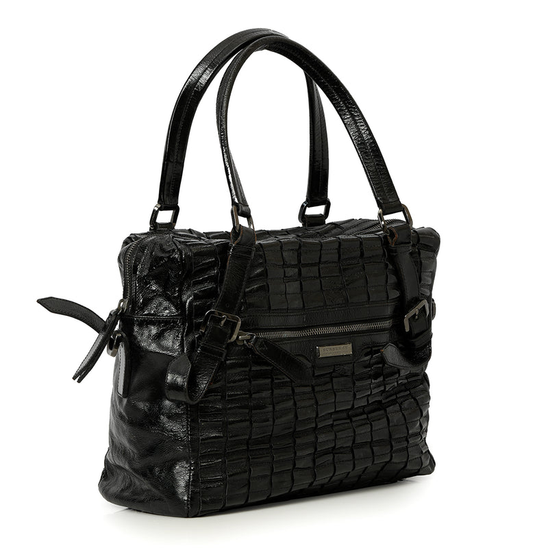 Women burberry satchel top handle bags large