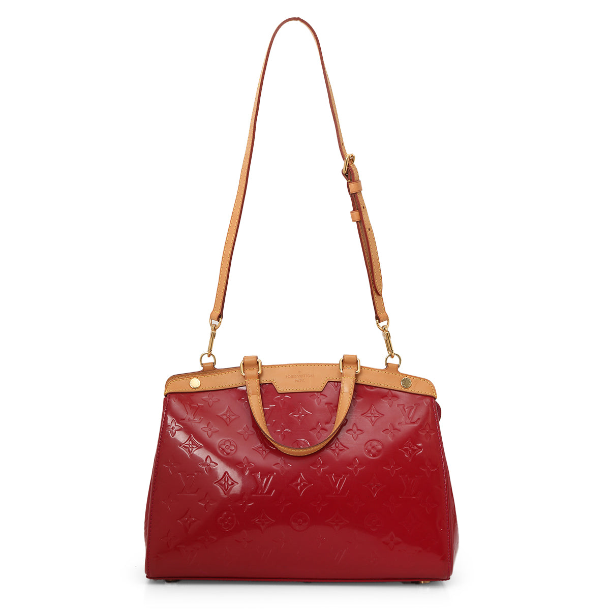 Rose Pop Monogram Vernis Brea MM Bag