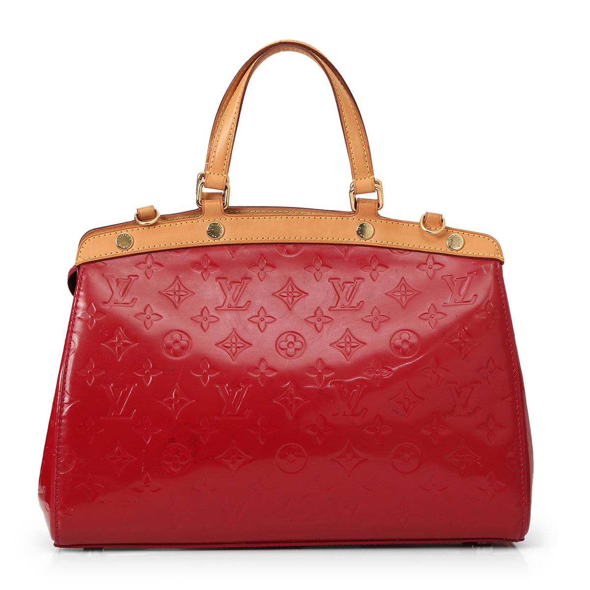 Rose Pop Monogram Vernis Brea MM Bag