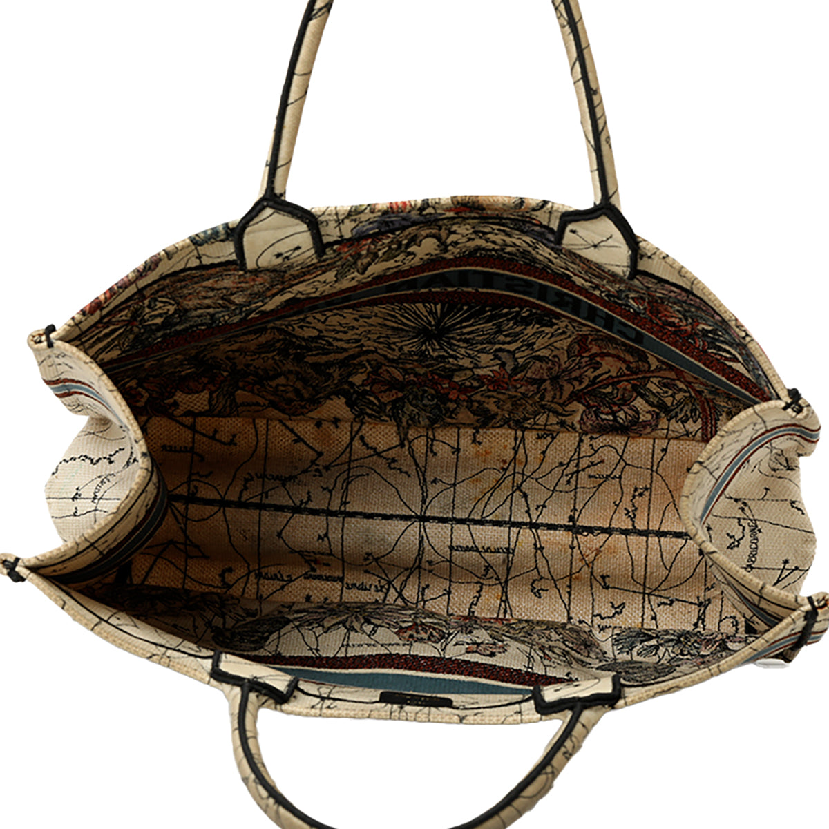 Large D-Constellation Embroidery Book Tote