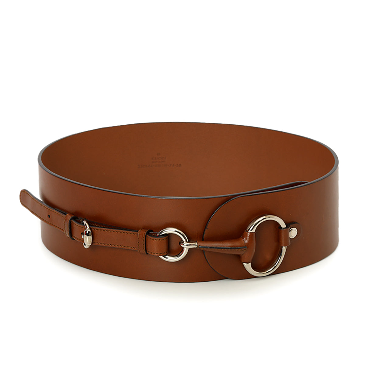 Accent Horsebit Wide Belt Size: 30