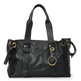 Tao Medium Calf Leather Tote Bag Navy Blue