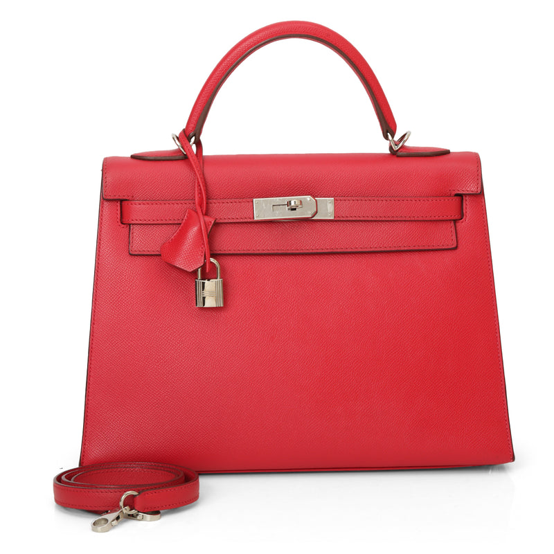 Hermes kelly 32 epsom leather red price
