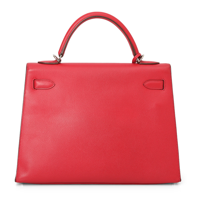 Hermes Kelly 32 Epsom Leather - Red