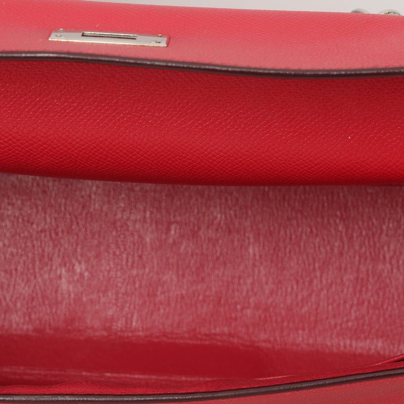 Hermes kelly 32 epsom leather red price in india