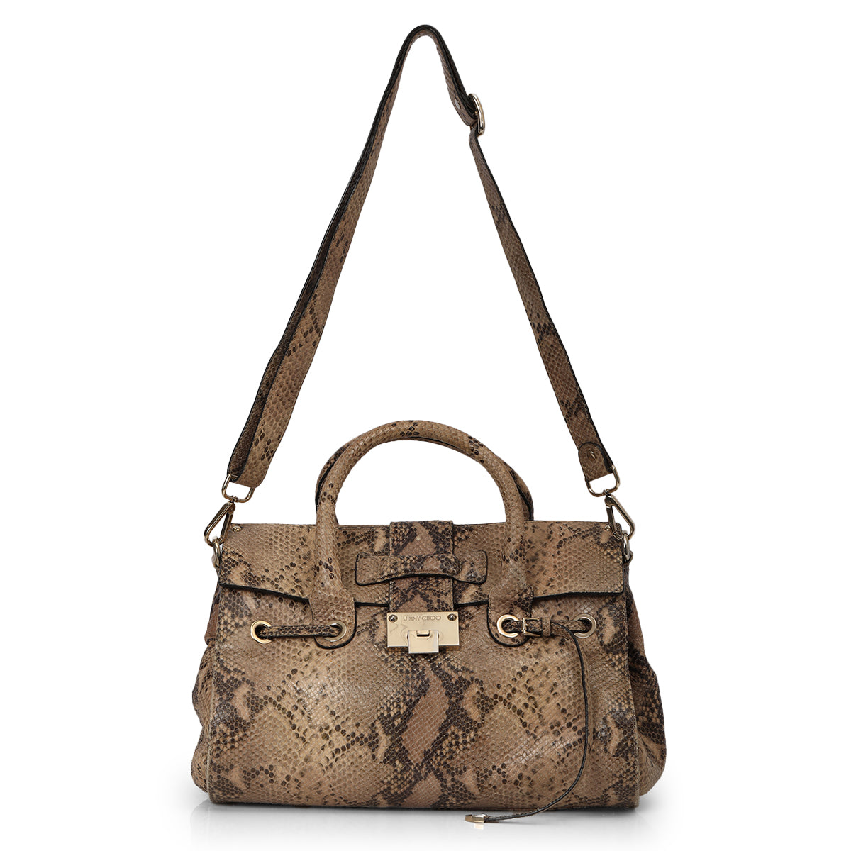 Rosalie Python Skin Satchel Medium