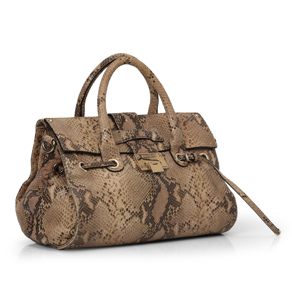 Rosalie Python Skin Satchel Medium