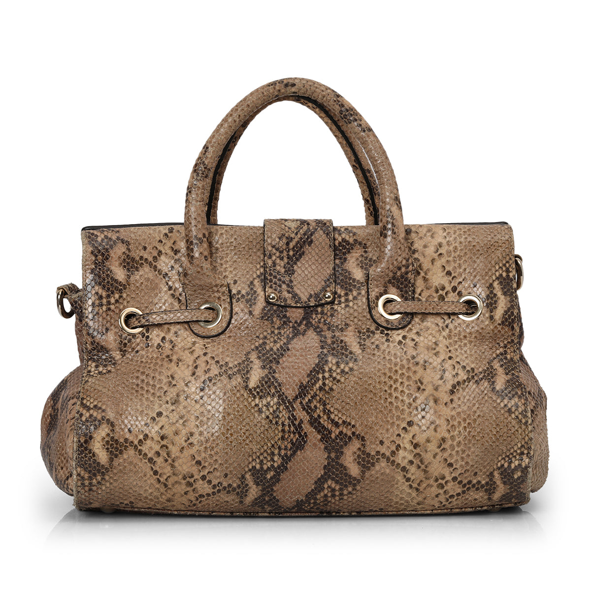 Rosalie Python Skin Satchel Medium