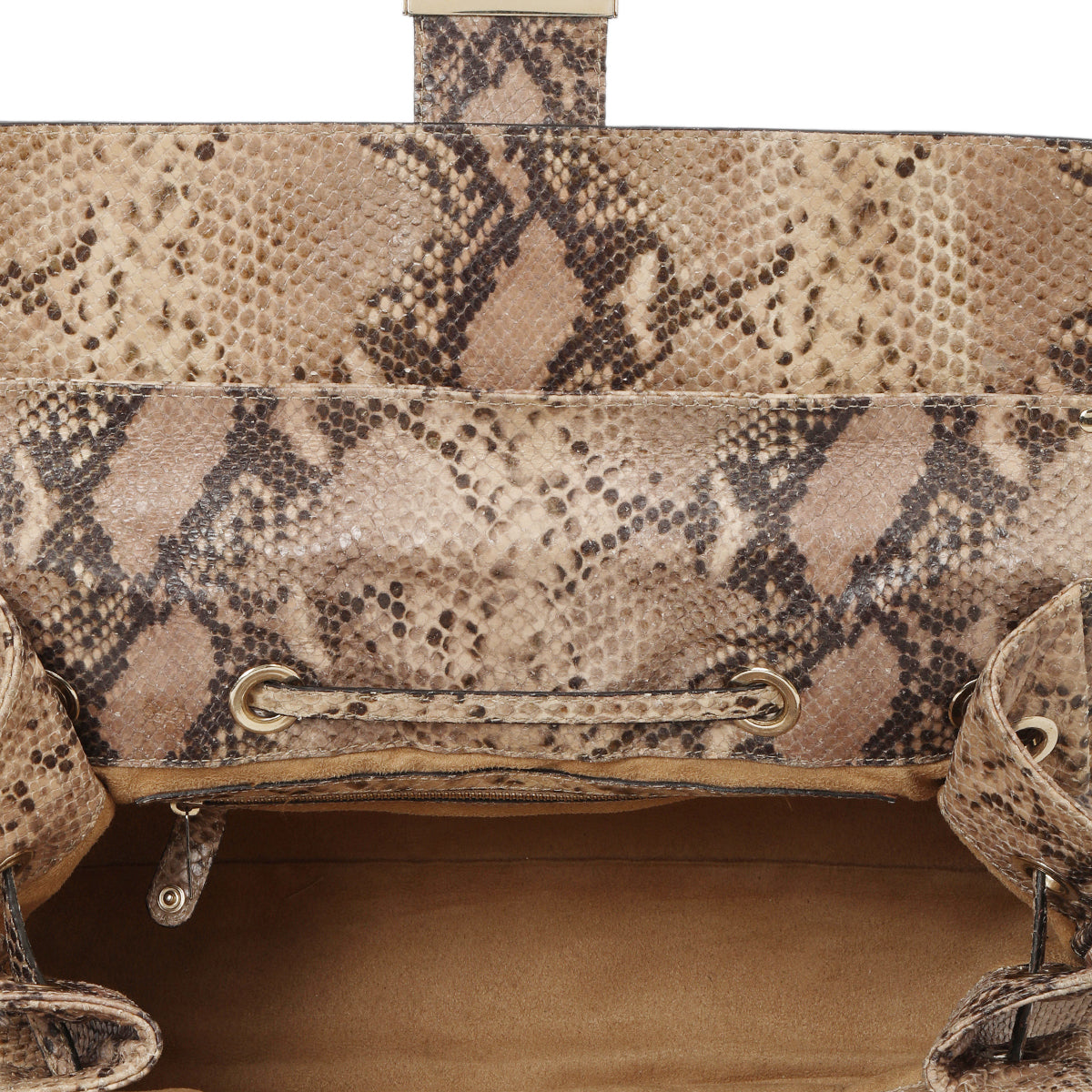 Rosalie Python Skin Satchel Medium