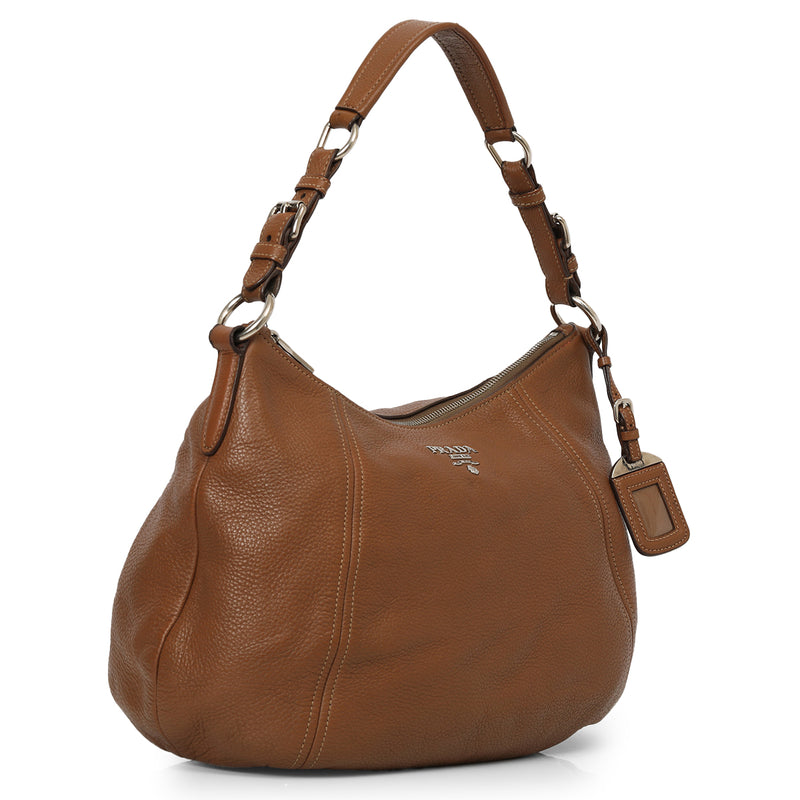 Pre loved prada top zip hobo bag one size price