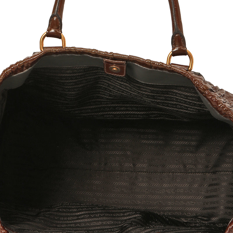 Vernis Gaufre Tote One Size