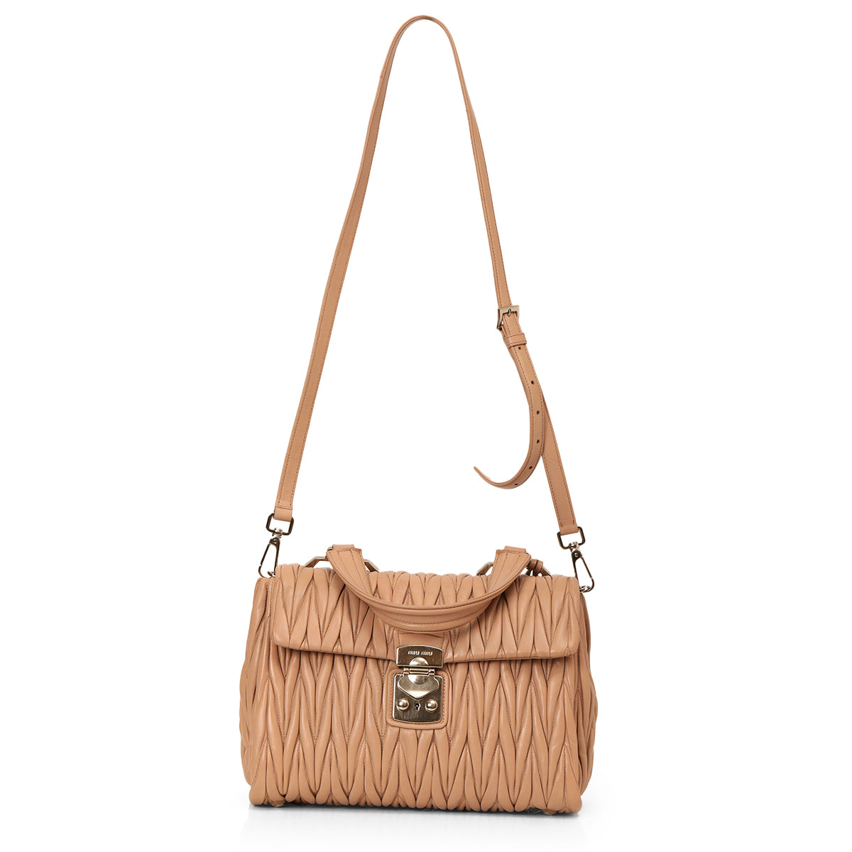 Matelasse Turn Lock Medium Two-Way Bag One Size