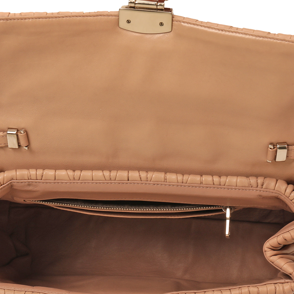 Matelasse Turn Lock Medium Two-Way Bag One Size