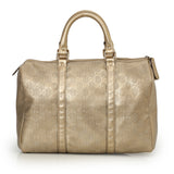 Gold GG Imprime Canvas Medium Joy Boston Bag