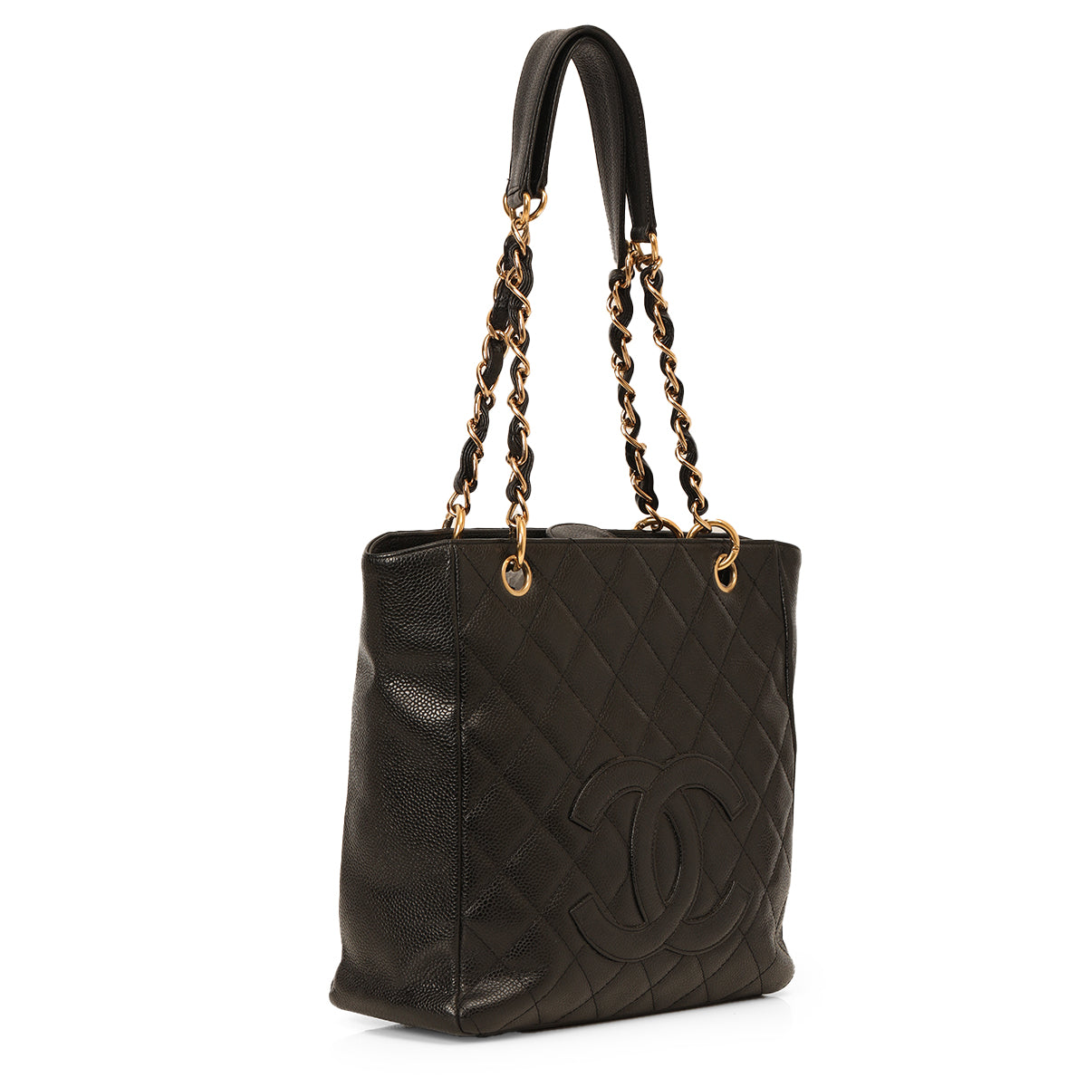 Chanel Black Caviar Petite Shopping PST Tote