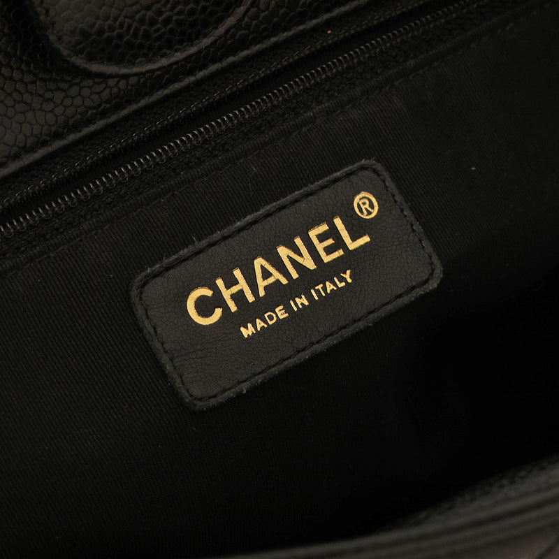 Chanel Black Caviar Petite Shopping PST Tote