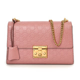 GG Signature Padlock Medium Shoulder Bag