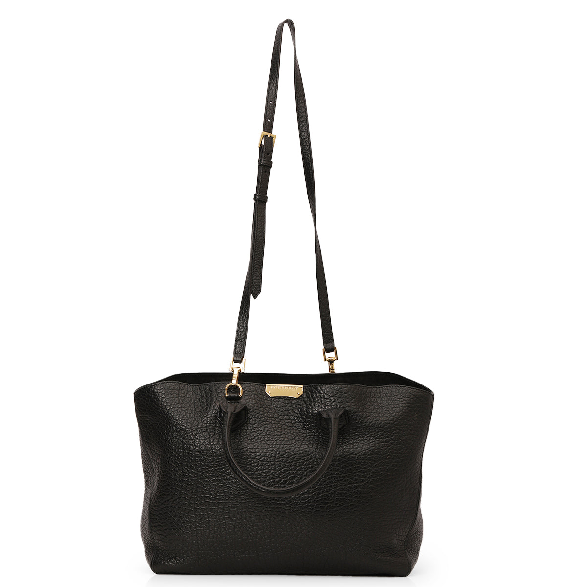 Black Leather Dewsbury Tote Bag