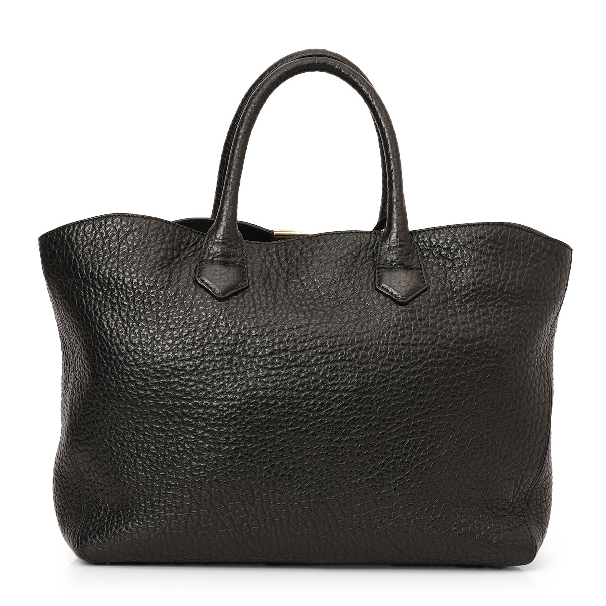 Black Leather Dewsbury Tote Bag