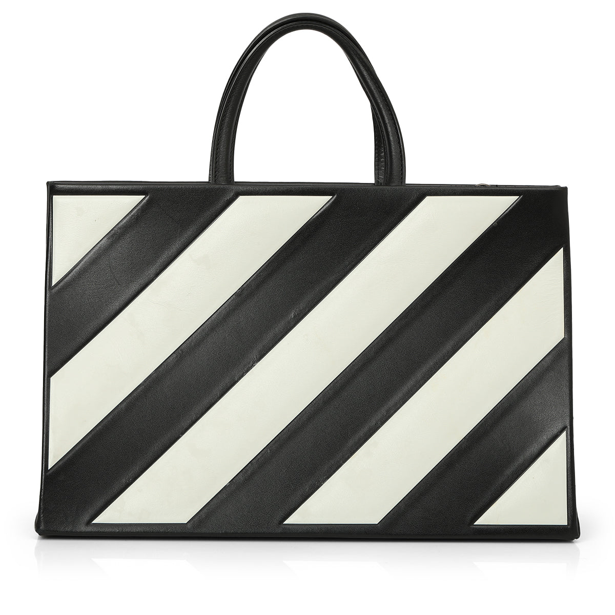 Diagonal Box Tote One Size