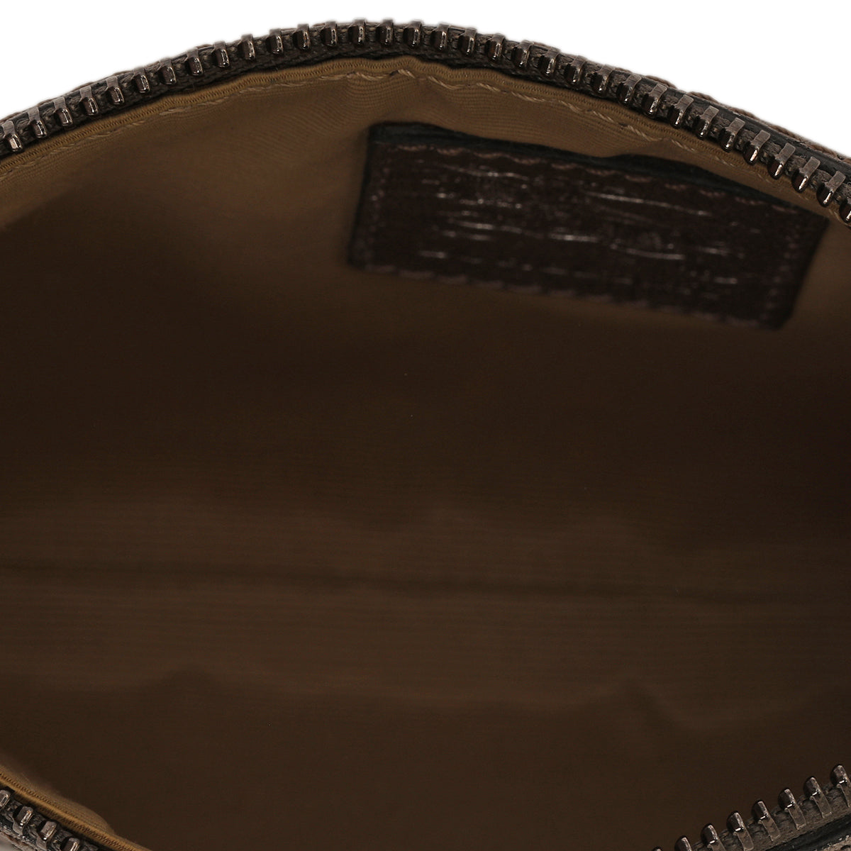 Silver Laser Cut Leather Pochette One Size